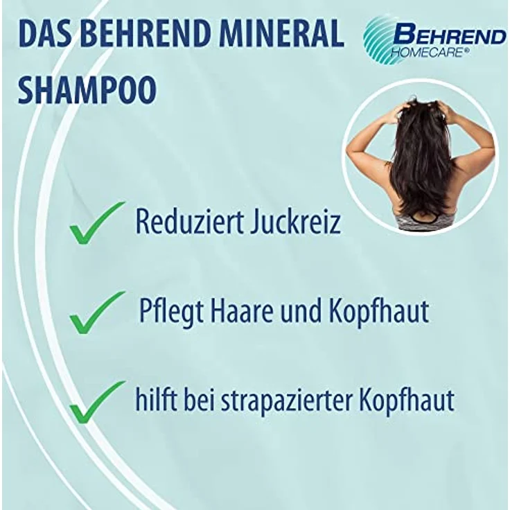 Evolsin Behrend Mineral Shampoo, 200 ml, rezeptfrei mit mineralischen Inhaltsstoffen – Bild 2