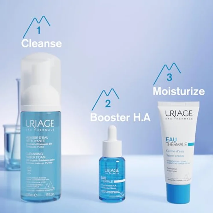 Uriage Gesichtsreiniger & Make-Up Entferner 150ml - Ultra-Soft Airy Foam, Abspülbarer Reiniger - Entfernt Make-Up Perfekt, Hinterlässt Die Haut Weich - Blumenduft - Seifenfrei, Physiologischer pH - von Uriage – Bild 5