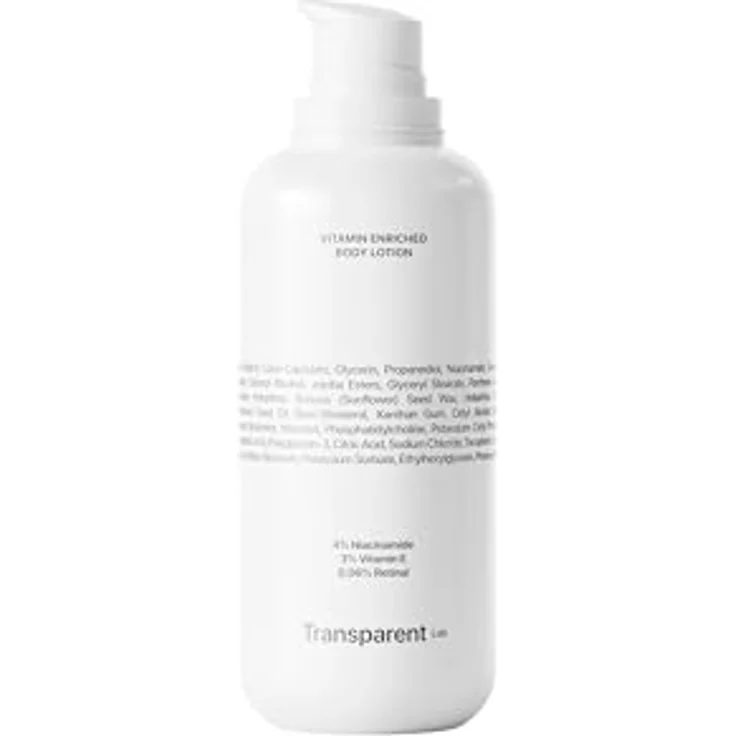 Transparent Lab Vitamin Enriched Bodylotion, Anti-Aging Körperlotion mit Vitaminen A, B3, B5 und E, 200 ml – Bild 1
