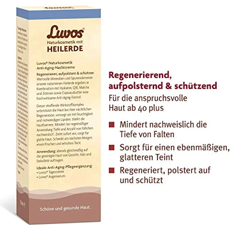 Luvos Naturkosmetik Gesichtscreme Anti-Age Nachtcreme Nachtcreme 50 ml mit hautverjüngernder Wirkung – Bild 5