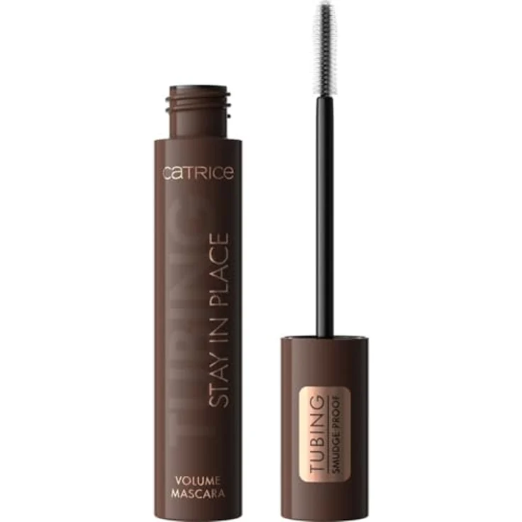 Catrice TUBING Stay In Place Mascara, Volumen, 020 Panda-Proof Brown, 11 ml, vegan, langanhaltend, nicht verwischend – Bild 1