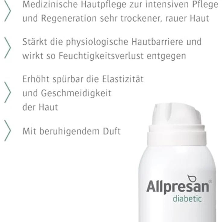 Allpresan diabetic INTENSIV + REPAIR Fußpflege - gegen sehr trockene bis rissige Haut - 125 ml – Bild 3