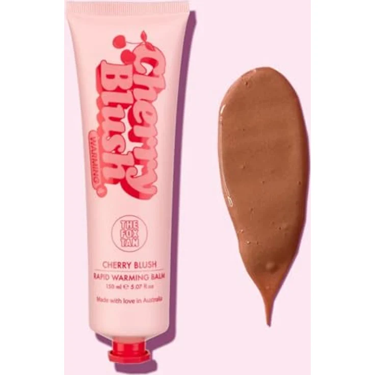 The Fox Tan Cherry Blush Rapid Warming Balm – Bräunungsbeschleuniger mit schimmerndem Finish und feuchtigkeitsspendenden Inhaltsstoffen, 150 ml – Bild 3