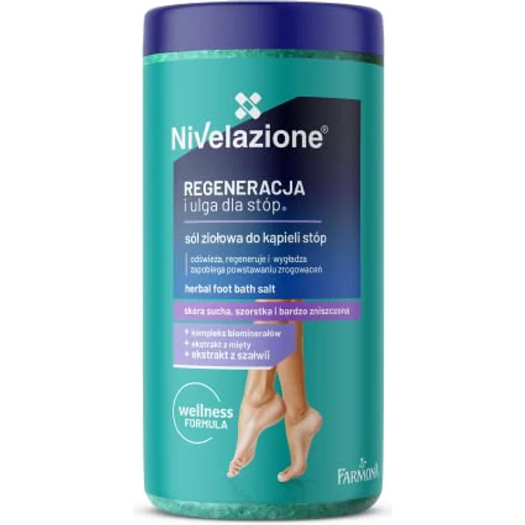 Farmona Nivelazione Feet Badesalz für müde Beine, 600 g, regenerierend und feuchtigkeitsspendend – Bild 2
