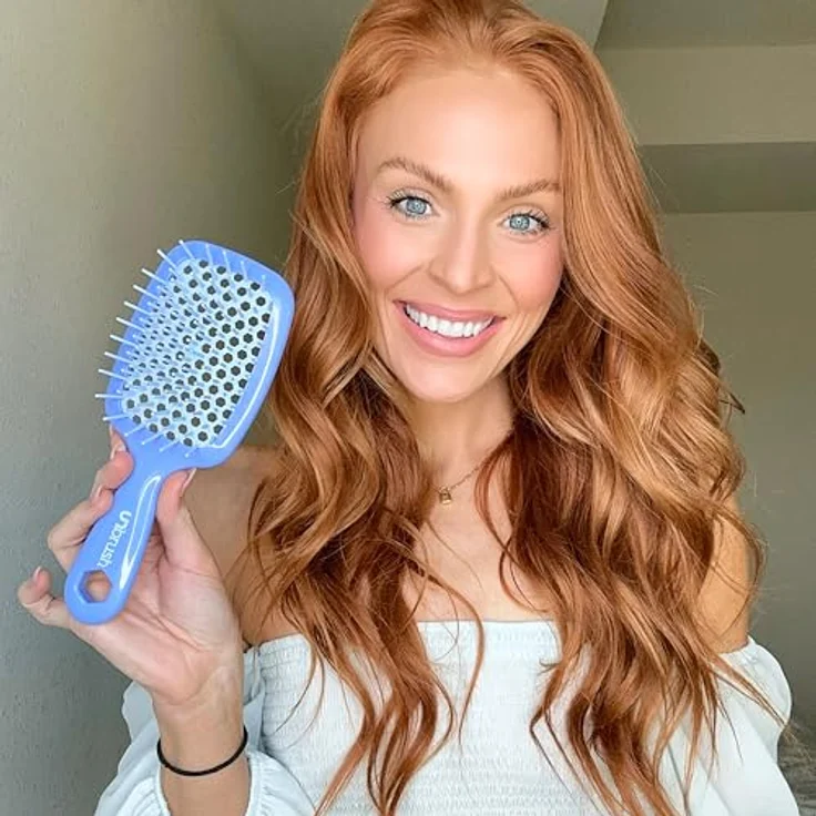 UNbrush Detangling Hair Brush - Pastel Iris, No Tangle Bürste mit 105 Borsten für schmerzfreies Entwirren, ideal für nasses und trockenes Haar – Bild 4