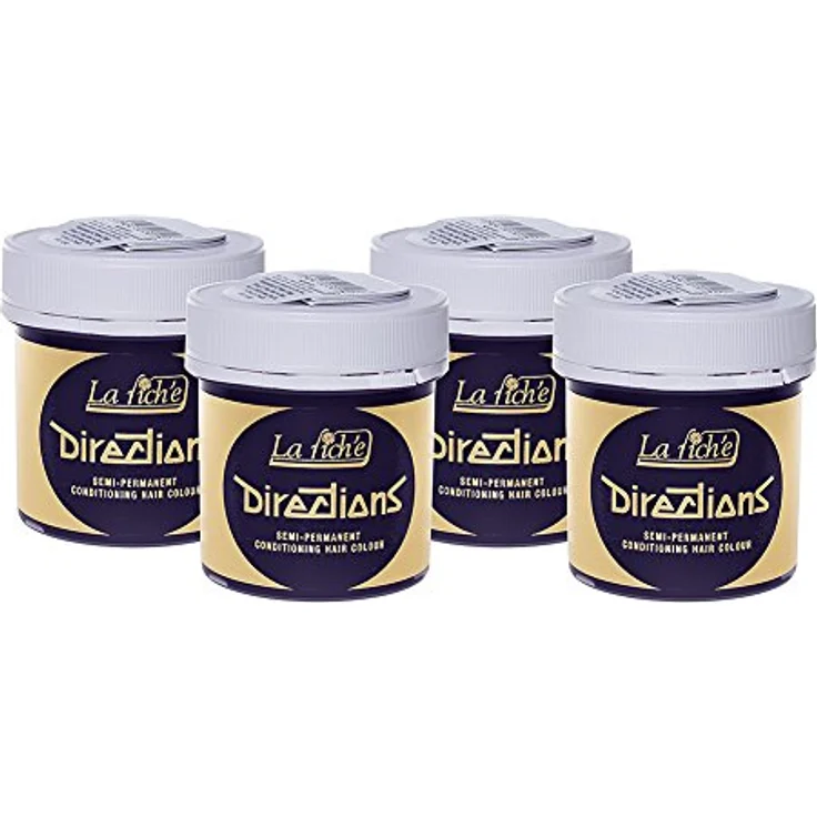 La Riche Directions Haarfarbe 4er Pack, semi-permanente Haarfarbe in Violett, 4x88 ml, ohne Wasserstoffperoxid, tierversuchsfrei – Bild 3