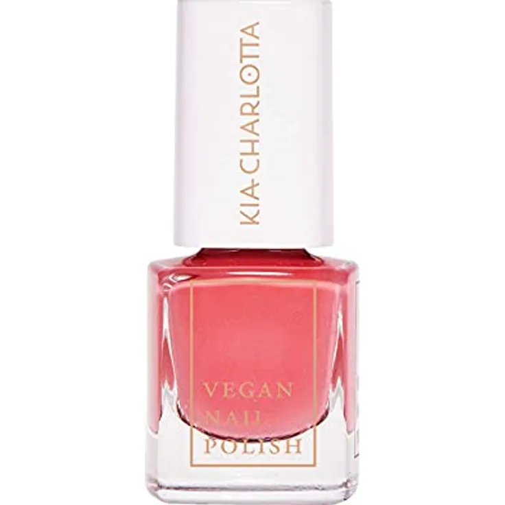 Veganer Nagellack PJ's All Day (Amaranth Rot),100% Vegan, Schadstoffarm & bis zu 87% natürlich, Made in Germany, Premium Qualität, 5ml