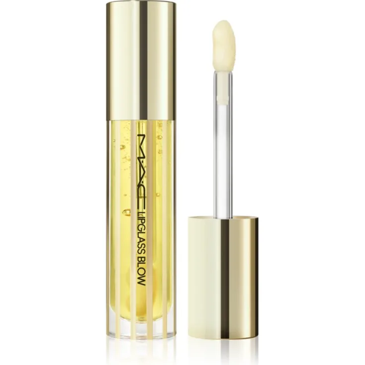MAC Cosmetics Lipglass Blow, Lippenöl mit hochglänzender Oberfläche, Farbton Ginger Zest, 5 ml