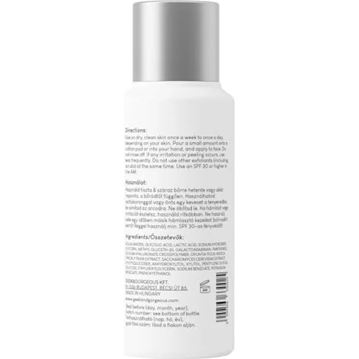 Geek & Gorgeous SMOOTH OUT - Gesichtspeeling mit 12% AHA und Feigenkaktus Extrakt - 100 ml für normale, trockene, fettige und Mischhaut – Bild 4