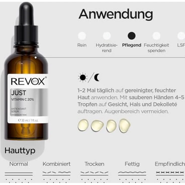 Revox Just Vitamin C 20% Antioxidatives Gesichtsserum 30 ml – Bild 6