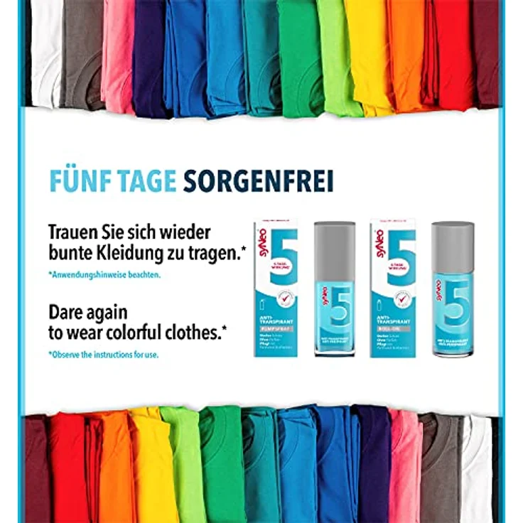 syNeo syNeo 5 Antitranspirant Deo Tücher für Damen und Herren, Anti Schweiß Deotücher gegen starkes Schwitzen, Anti Transpirant Antiperspirant, 3er Pack (24 x 2,5 ml) – Bild 3