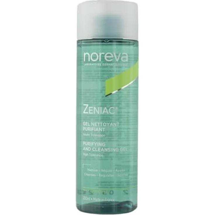 Noreva Zeniac Reinigungsgel 200 ml, für ölige Haut, unreine Haut, Mischhaut, verbessert das Hautbild – Bild 2