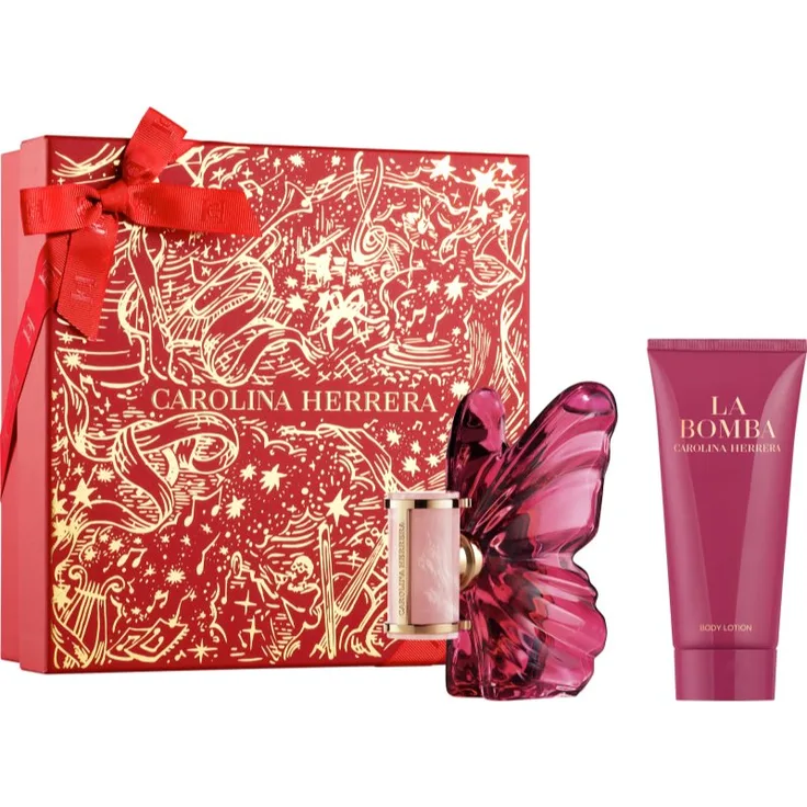 CAROLINA HERRERA La Bomba Geschenkset, Damen-Duftset mit Eau de Parfum (50 ml) und Bodylotion (100 ml)