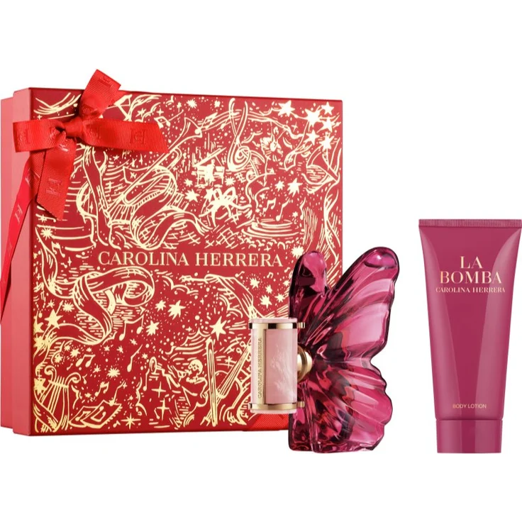 CAROLINA HERRERA La Bomba Geschenkset, Damen-Duftset mit Eau de Parfum (50 ml) und Bodylotion (100 ml)