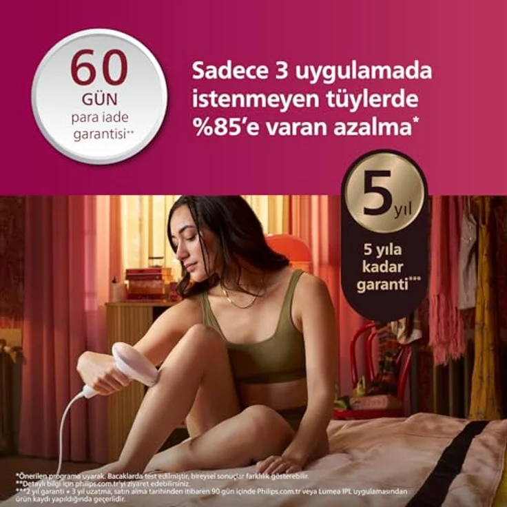 PHILIPS Lumea Advanced BRI921/00, Licht-Haarentferner in Weiß, kühl und bequem, langlebig, flexibel gestaltet, hohe Qualität/Haltbarkeit – Bild 4