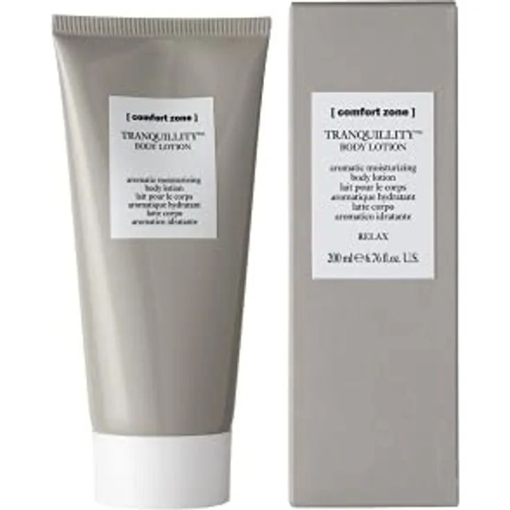 comfort zone TRANQUILLITY Body Lotion 200 ml, feuchtigkeitsspendende Körperlotion mit Amaranth und ätherischen Ölen, entspannender Duft