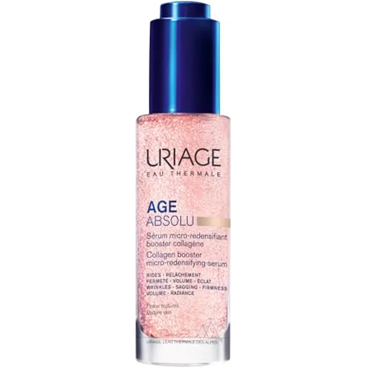 Uriage Age Absolu Serum, Gesichtsserum zur Faltenbekämpfung und Kollagenförderung, 30 ml