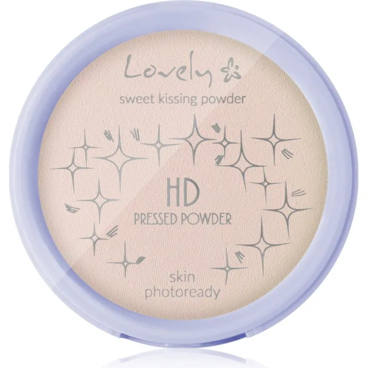 Lovely HD Pressed Powder Puder, 10 ml, für ein mattes und makelloses Finish mit Weichzeichnungseffekt