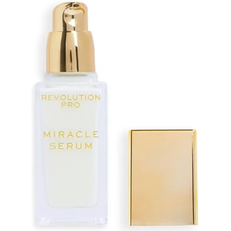 Revolution Beauty London Revolution Pro, Miracle Serum, Feuchtigkeitsspendendes Gesichtsserum, 30ml, mit aufhellendem Vitamin C und rosiger Duftnote