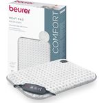 Beurer HK 43 Supercosy, Heizkissen mit Schnellaufheizung und Abschaltautomatik, Weiss-Grau