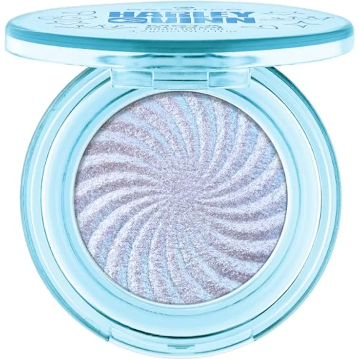 essence cosmetics Harley Quinn Meta Glow Highlighter, Nr. 02, Blau, definierend, schimmernd, holographisch, glitzernd, vegan, ölfrei, ohne Parabene, ohne Mikroplastikpartikel, 1er Pack (3.2g)