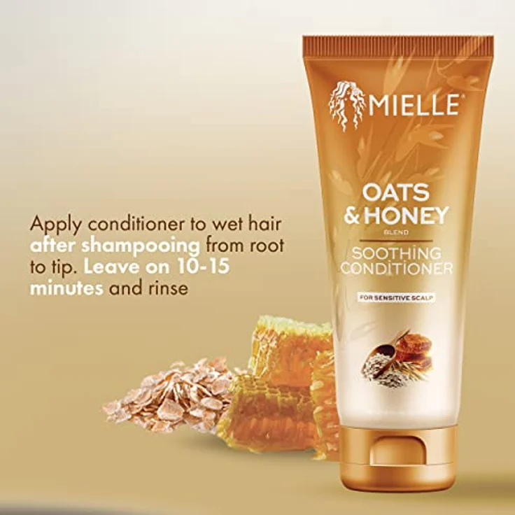 Mielle Organics Oats & Honey Blend Soothing Conditioner, 237 ml, beruhigender Inhaltsstoffmix für geschmeidiges Haar – Bild 3