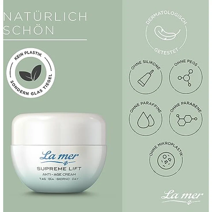 La Mer Supreme Lift Anti-Age Cream Tag - 50 ml (Ohne Duft) - Straffende Tagescreme mit Meeresschlick-Extrakt und Hyaluronsäure – Bild 5