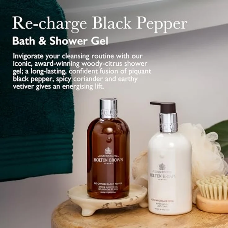 Molton Brown Gel Bath & Body Re-Charge Black Pepper Bath & Shower Gel 300 ml – Bild 3