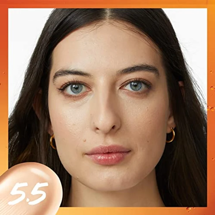 MAYBELLINE NEW YORK SuperStay Vitamin C Skin Tint Serum, 30 ml, Foundation zur Vereinheitlichung des Hauttons, Farbton 05.5 – Bild 2