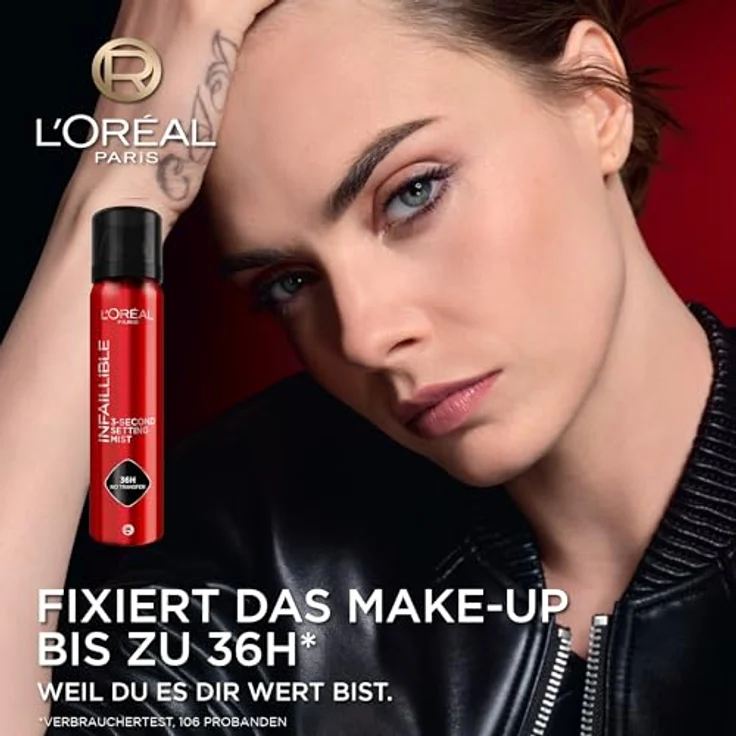 L'Oréal Paris Infaillible 3-second Setting Mist XL, Fixier-Spray für bis zu 36 Stunden Halt, wasser- und schweißfest, 150 ml – Bild 2
