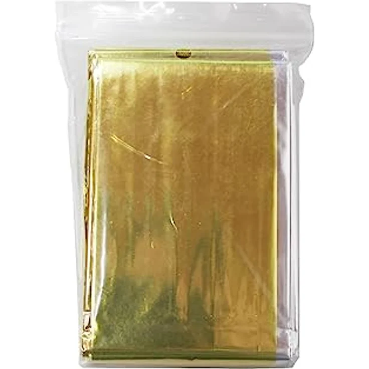 Medi-Inn Erste-Hilfe-Set Rettungsdecke, 160 x 210 cm, gold/silber, 10 Stück, ultradünn und widerstandsfähig für Kälteschutz und Hitzeschutz – Bild 5