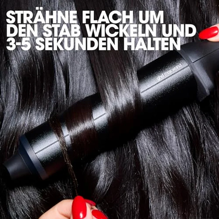 ghd Chronos Curve Max Wand, professioneller Lockenstab in Schwarz, 38 mm Durchmesser für lockere Wellen, ideal für langes Haar, HD Curl-Responsive Technologie – Bild 5