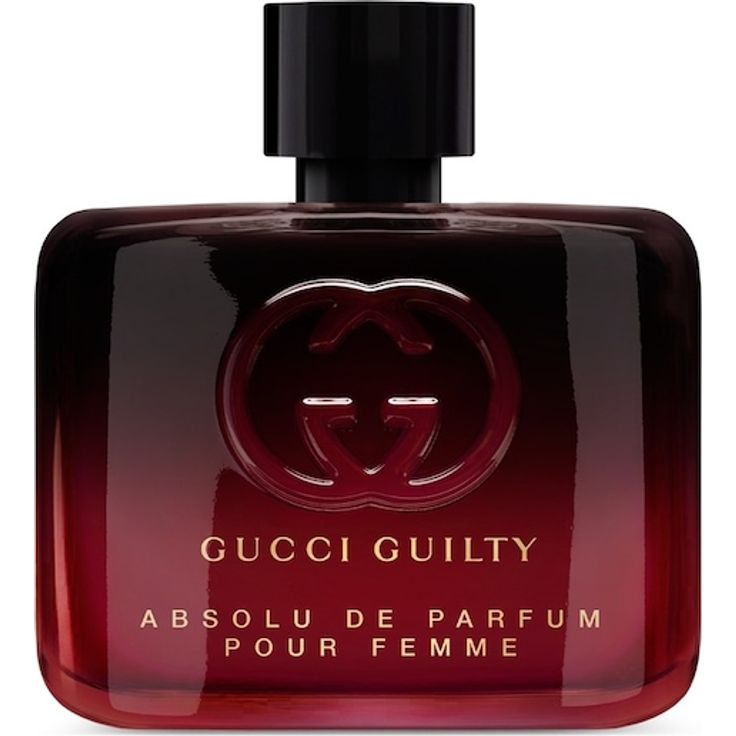 Gucci Guilty Pour Femme Parfum, Damenduft 60 ml mit blumig-ambrierter Komposition und Kaffee-Amaretto-Akkord, tiefrot