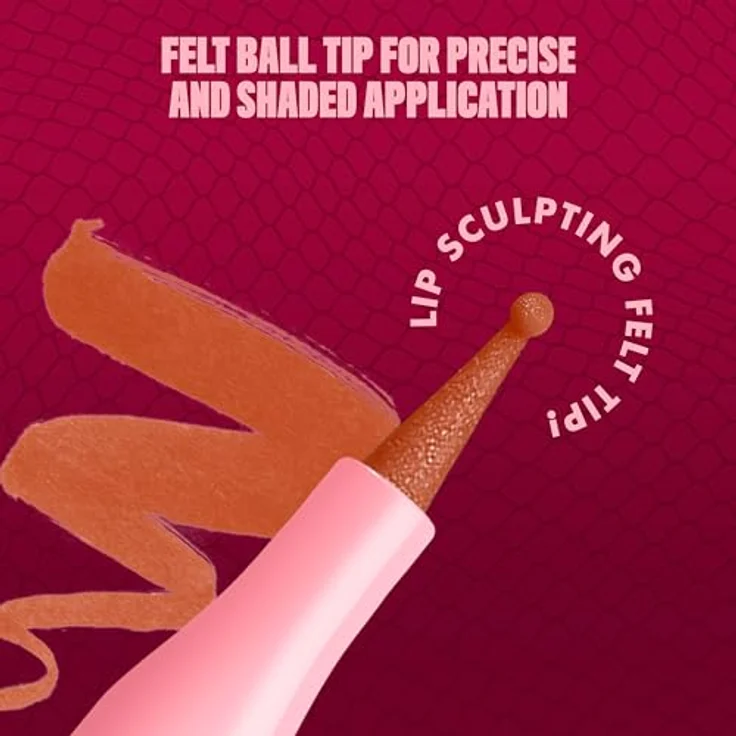 NYX Professional Makeup Lip Lingerie Lipliner Stain, wasserfester & wischfester Präzisions-Lipliner in Farbe Barely There für langanhaltende Nude-Konturen – Bild 5