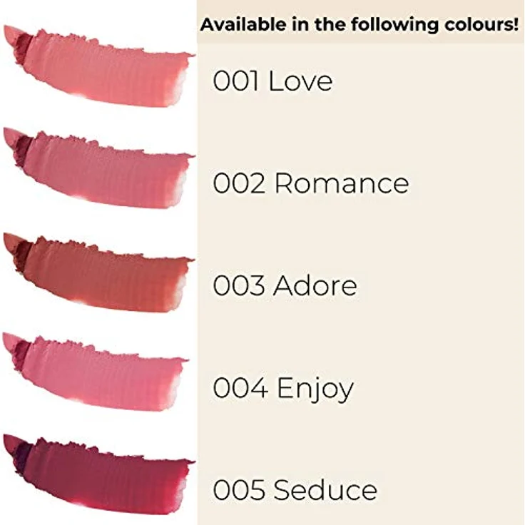 GOSH Luxury Rose Lippenstift 003 Adore, vegan mit leichtem Schimmer, feuchtigkeitsspendend, langanhaltend, parfümfrei, intensive Rosa-Töne – Bild 4