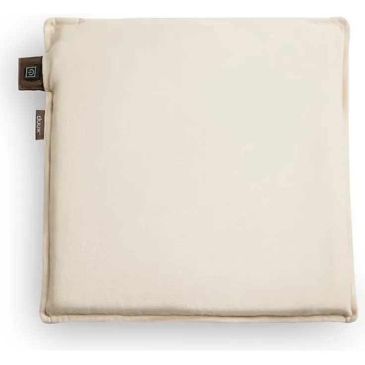 Duux Mellow Beheiztes Sitzkissen, kabellos, 3 Heizstufen, 10.000mAh Akku, wasserabweisend, waschbar, Memory Foam, 40x40 cm, beige