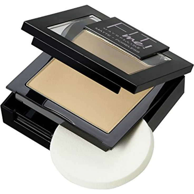 Maybelline Fit Me! Matte + Poreless Powder Nr. 220 Natural beige, mattierendes Puder, passt sich dem Hautton an, 16 g – Bild 2