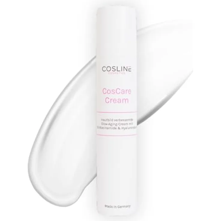 COSLINE CosCare Cream, Tagescreme für Gesichtspflege, feuchtigkeitsspendend, leicht, Anti-Aging, geeignet für sensible Haut, vegan, 50 ml, Made in Germany