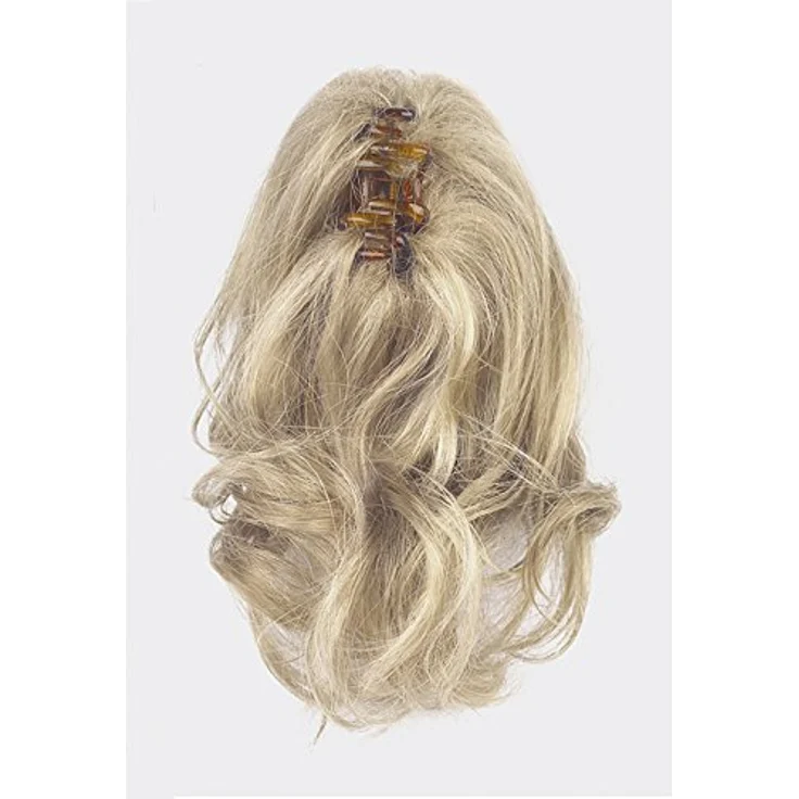 Ellen Wille Power Pieces Haarteil Frappe Light Blonde, gewelltes Haarteil mit Butterflyspange, ca. 20 cm Länge aus hochwertigem Synthetikhaar – Bild 3