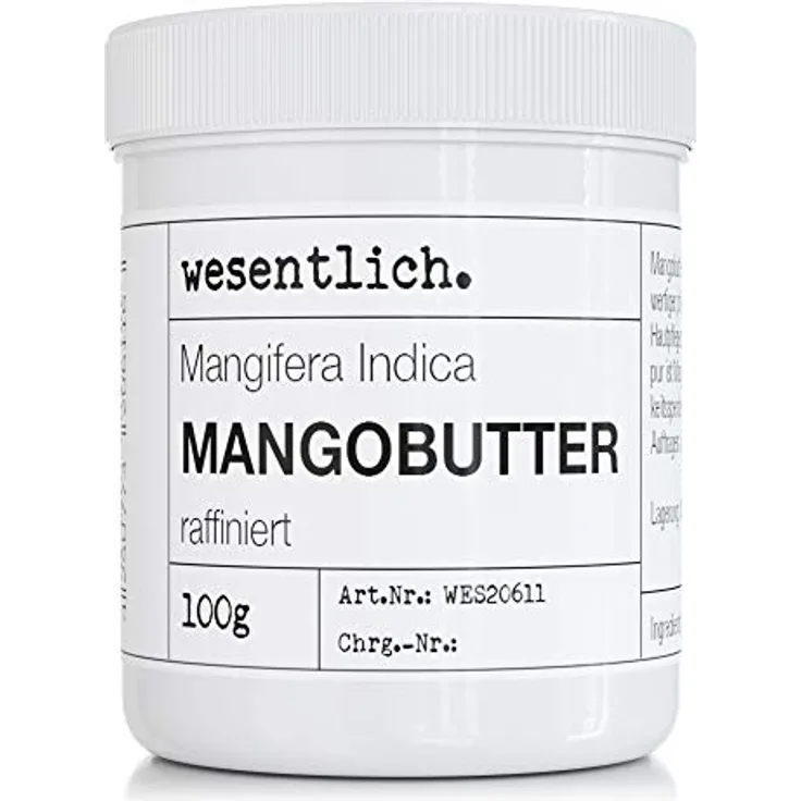 Mangobutter 100g- 100% reine Pflege oder perfekte Basis für hochwertige Pflegeprodukte von wesentlich.