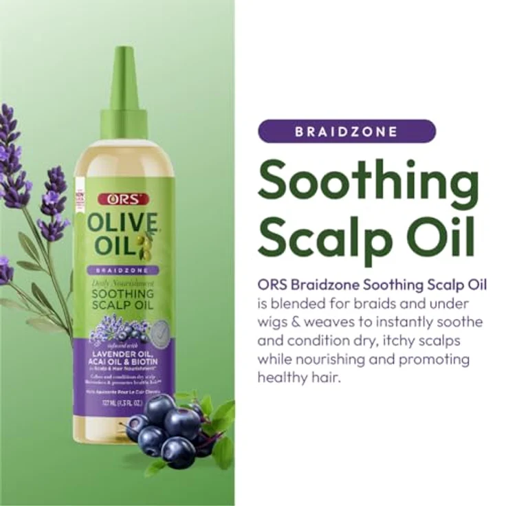 ORS Olive Oil pflegendes exotisches Kopfhautöl, 127 ml mit Kokosöl und hydrolysiertem Kollagen, für gesunde Haarstruktur und natürlichen Glanz – Bild 4
