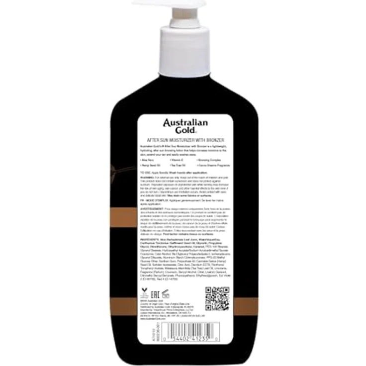 Australian Gold After Sun With Bronzer, After Sun Creme mit Bronzer für Gesicht und Körper, 473 ml – Bild 2