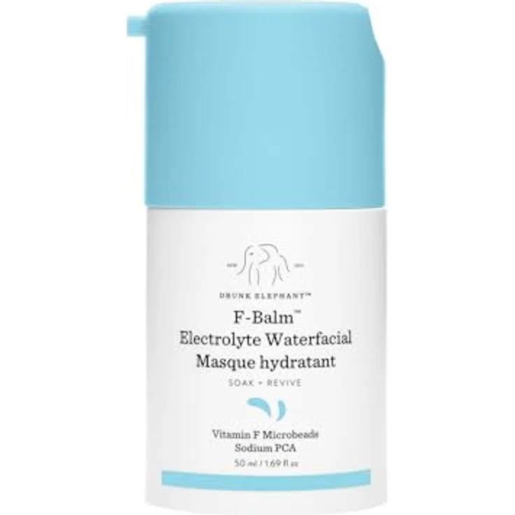 Drunk Elephant F-Balm Electrolyte Waterfacial, Gesichtsmaske mit intensiv feuchtigkeitsspendender Formel, 50 ml, parfümfrei und silikonfrei – Bild 1