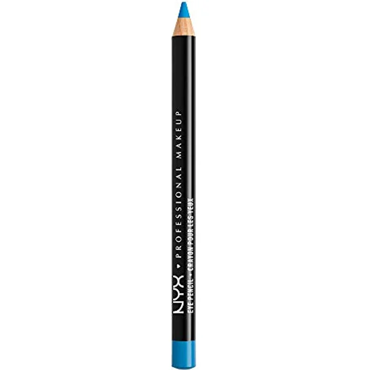 NYX Professional Makeup Eye and Eyebrow Pencil, Präziser Eyeliner in Electric Blue, 1.2 g, abriebfest und farbintensiv – Bild 1