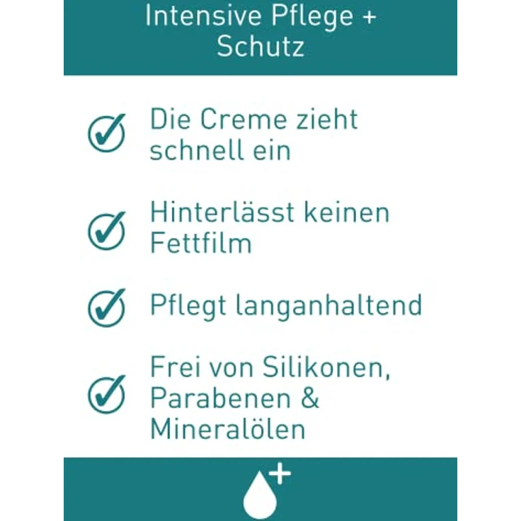 N1 Mikrosilber Handcreme für sehr trockene Hände 50 ml [inkl. Desinfektion] - Handcreme rissige Hände + Desinfektionsmittel für Hände in einem Produkt – Bild 3