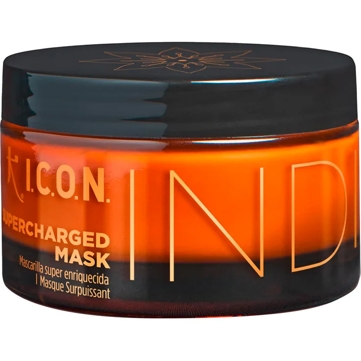I.C.O.N. India Supercharged Mask 170 ml, Haarmaske mit indischem Stachelbeer-Elixier und Hyaluronsäure, vegan, tierversuchsfrei