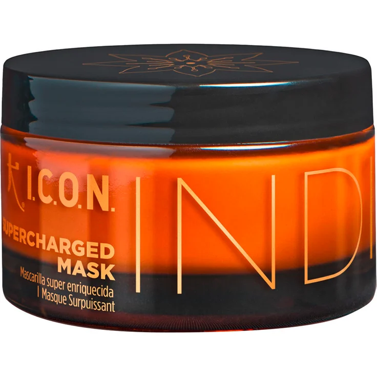 I.C.O.N. India Supercharged Mask 170 ml, Haarmaske mit indischem Stachelbeer-Elixier und Hyaluronsäure, vegan, tierversuchsfrei
