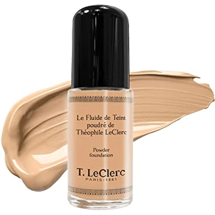 T. LeClerc PARIS 1881 Teintflüssigkeit puderig 03 Sandbeige matt vegan dermatologisch getestet, 55ml – Bild 1