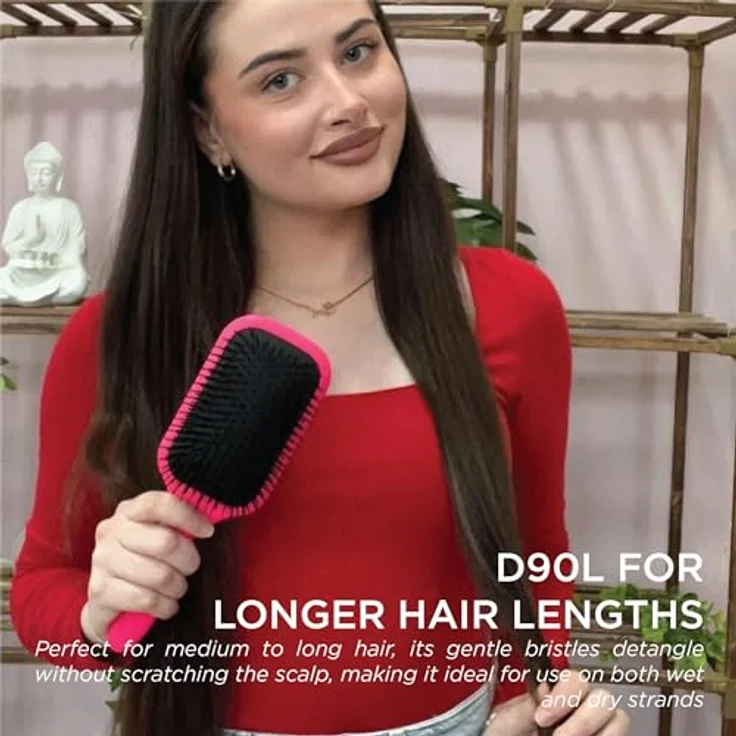 Denman Detangling Tangle Tamer Ultra Roze Bürste – Bild 5