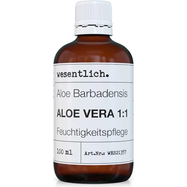 wesentlich. Aloe Vera 1:1 (100ml) feuchtigkeitsspendend und regenerierend, After-Sun-Pflege